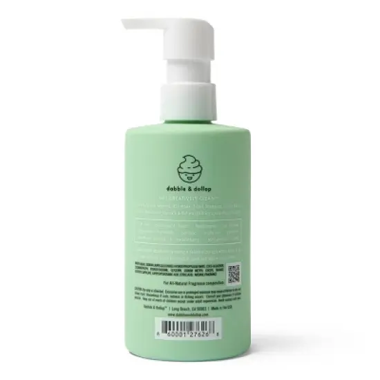 Dabble & Dollop Kids' 3-in-1 Shampoo, Body Wash & Bubble Bath - Honeydew - 10 fl oz image {1}