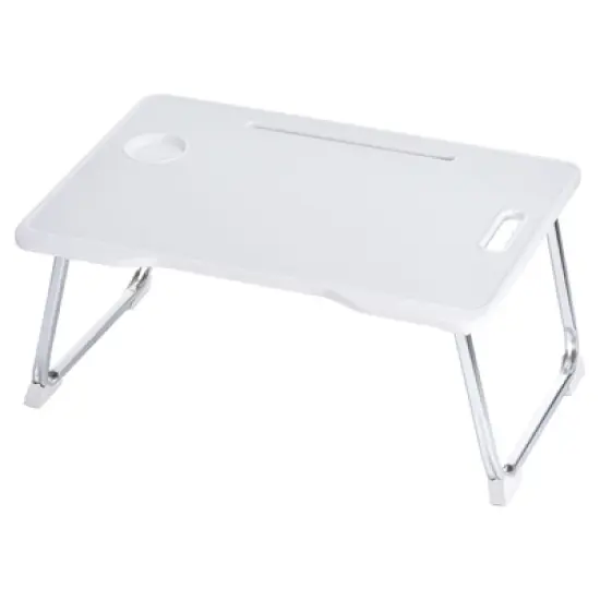 Unique Bargains Portable Laptop Bed Desk with Notebook Stand Cup Holder for Eating Reading Watching Folding Table image {7}