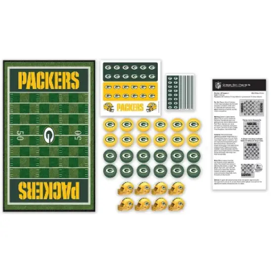 MasterPieces Officially licensed NFL Green Bay Packers Checkers Board Game for Families and Kids ages 6 and Up image {2}