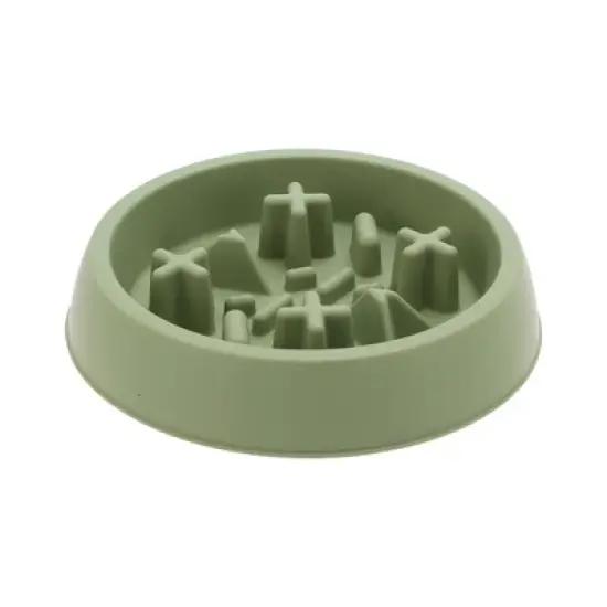 Unique Bargains Convenient Durable Round Dog Bowl 1 Pc image {6}