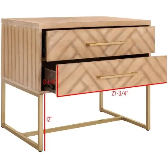 Estelle Nightstand - FOX6262 - Safavieh Couture image {7}