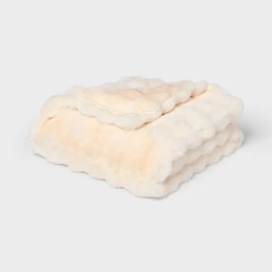 Bubble Fur Blanket - Threshold&trade; image {4}
