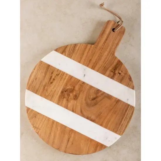 Mandawa Charcuterie Board - White, 19" image {4}