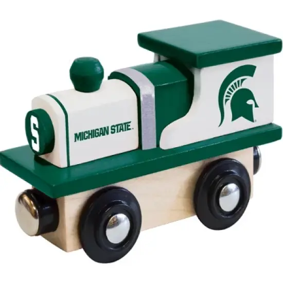 MasterPieces Officially Licensed NCAA Michigan State Spartans Wooden Toy Train Engine For Kids image {1}