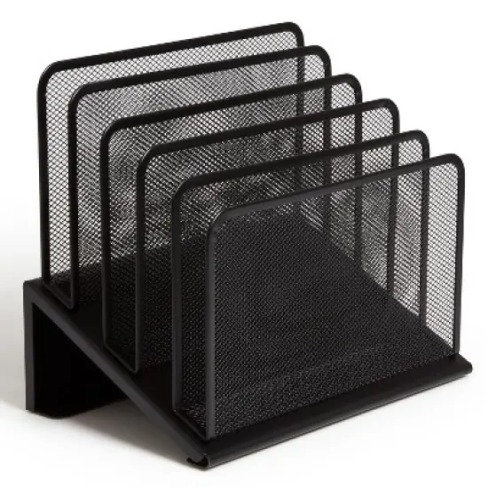 TRU RED 5 Compartment Wire Mesh File Organizer TR57554-CC image {4}