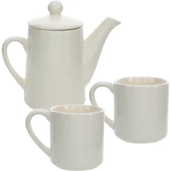 Live, Laugh, Love Tea for Two Set (15 oz Teapot with 2 - 8 oz Cups) image {3}