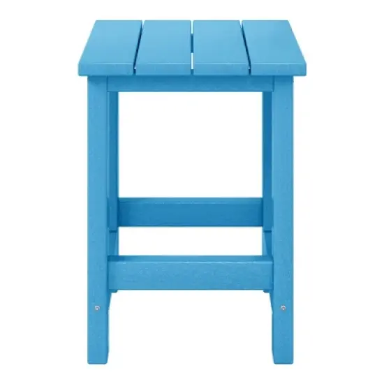 WestinTrends Malibu Kids Outdoor Patio Furniture HDPE Adirondack Square Side Table image {20}