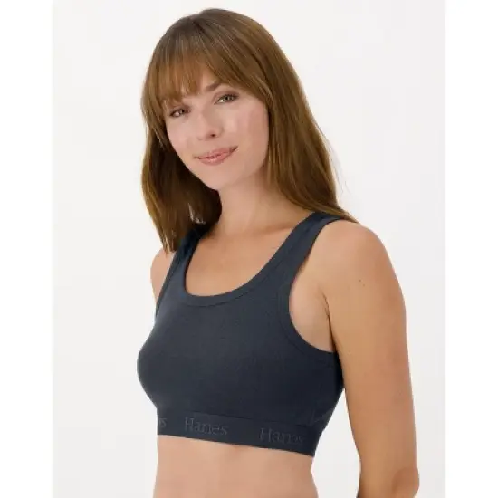 Hanes Originals Women's SuperSoft Comfywear Rib Banded Crop Top image {1}
