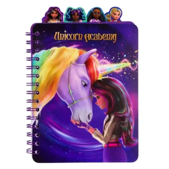 Inkology, LLC Unicorn Academy 4-Tab Spiral Notebook With 160 Dotted Sheets | 6 x 9 Inches image {9}