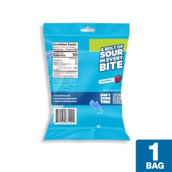 Feastables Sour Strikes Gummy Candies - Blue Raspberry - 7.5oz image {1}