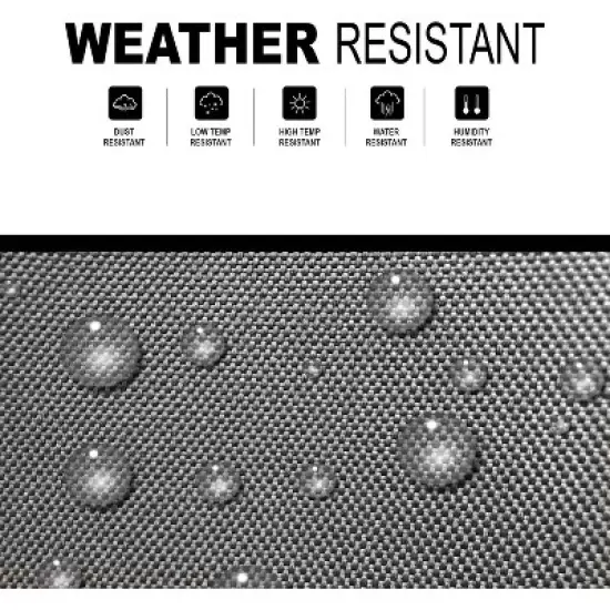 KHOMO GEAR Air Conditioner Cover &ndash; Waterproof Outdoor AC Unit Protector &ndash; Grey &ndash; Heavy Duty, All-Season Protection for Window & Wall-Mounted AC Units image {4}