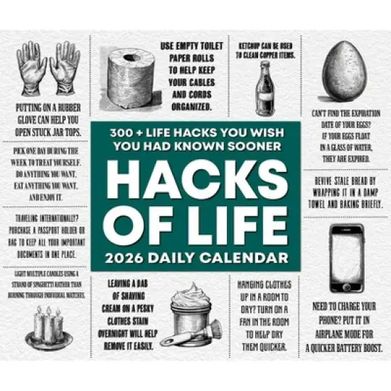 Willow Creek Press 2026 Hacks of Life Box Calendar image {4}