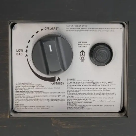 Wellington Outdoor 50000 BTU Rectangular Fire Pit Brushed Brown - Christopher Knight Home image {7}