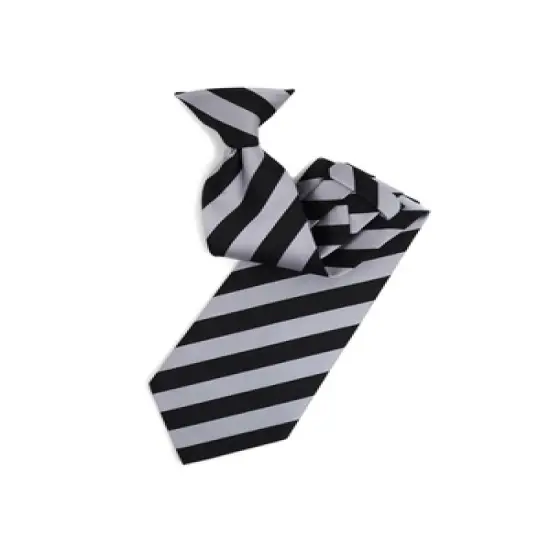 College 1/2" Striped Colored Woven Clip On Neck Tie image {5}