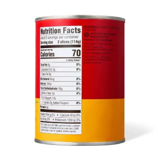 Sliced Pineapple in 100% Juice 20oz - Market Pantry&trade; image {2}