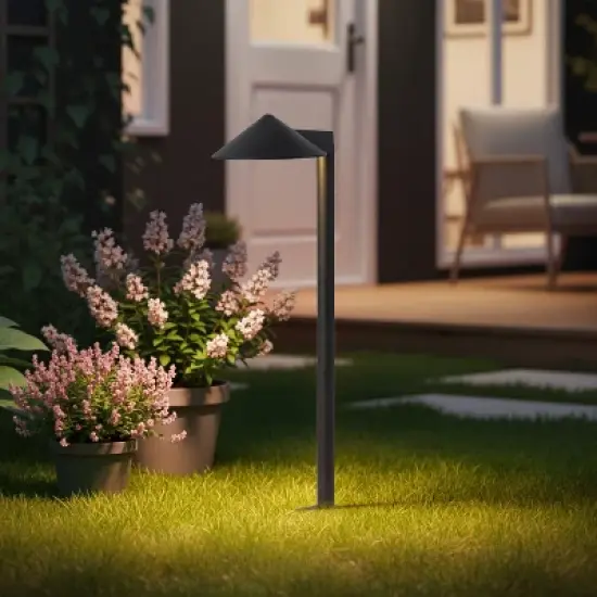 C Cattleya 5W Low Voltage Matte Black Aluminum LED Outdoor Landscape Path Lights image {1}