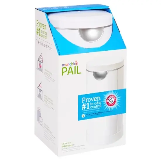 Munchkin PAIL Diaper Pail, Powered by Arm & Hammer image {9}
