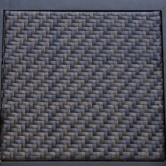 9pc Outdoor Dining Set with Extendable Table & Rattan Wicker Chairs with Cushions - Captiva Designs image {9}