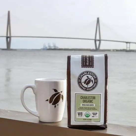 Charleston Coffee Roasters Organic Charleston Blend Medium Roast Whole Bean Coffee - 12oz image {2}