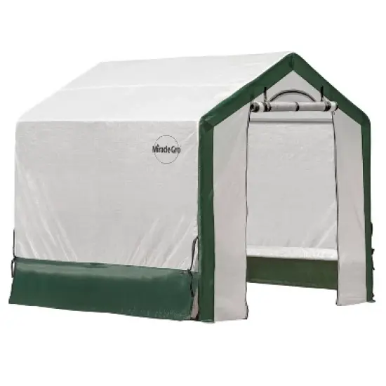 Miracle-Gro 73" x 73" Greenhouse White & Green image {5}