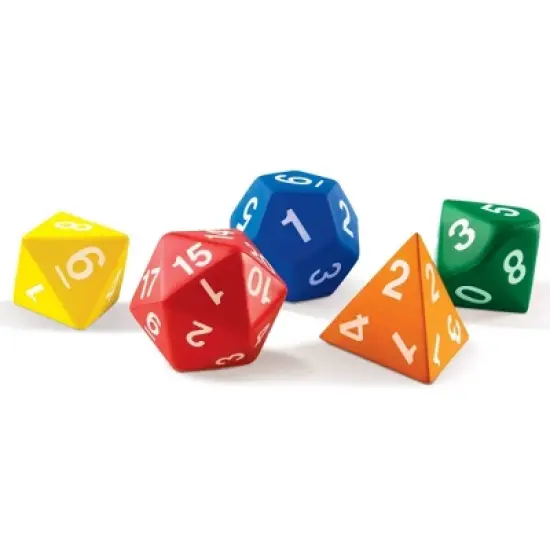 Learning Resources Jumbo Foam Polyhedral Dice image {2}