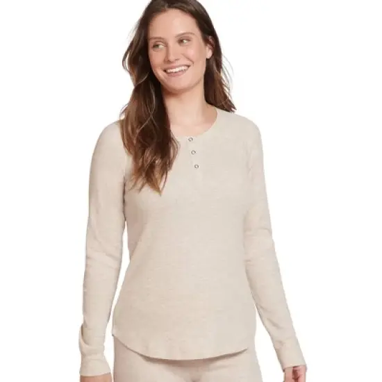 Jockey Women's Long Sleeve Waffle Henley image {8}