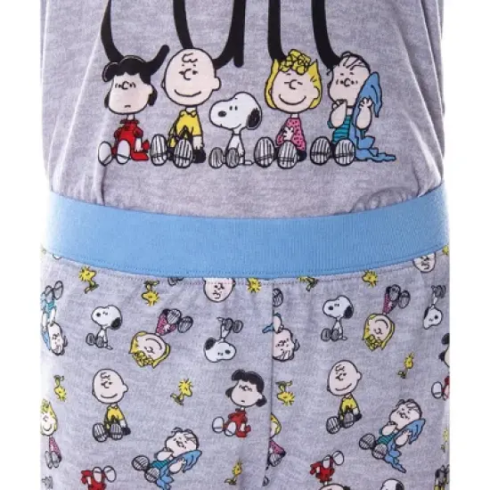 Peanuts Girls' Woke Up This Cute Pajamas Shirt And Pants Jogger Pajama Set image {2}