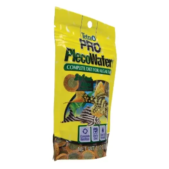 Tetra Wafers Nutritionally Balanced Concentrated Algae Center Vegetable Flavor Dry Fish Food - 2.12oz image {1}