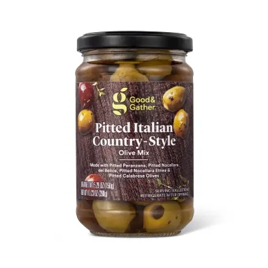 Italian Country Style Pitted Olive Mix - 6oz - Good & Gather&trade; image {3}