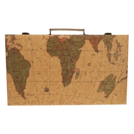 WE Games Map Design Backgammon Set - 18 Inch with Stitched Points image {7}
