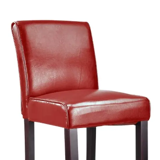 Antonio Bar Height Barstool w/ Bonded Leather Seat - Corliving image {4}