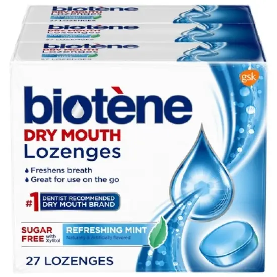 Biotene Dry Mouth Lozenges for Fresh Breath Refreshing Mint - 27ct/3pk image {4}