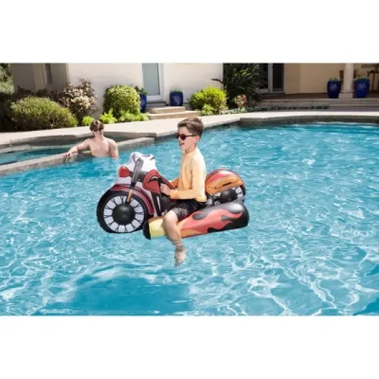 Poolmaster Motorcycle Inflatable Swimming Pool Float image {1}