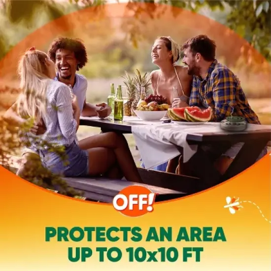 OFF! Mosquito Repellent Outdoor Coil Starter Kit - 100 Sq Ft Coverage, 4hr Duration image {3}