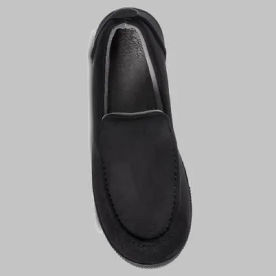 Isotoner Men's Emmett Microsuede & Canvas Closed Back Slippers image {2}