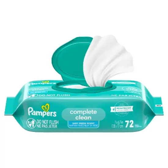 Pampers Complete Clean Baby Wipes Fresh Scent - 72ct image {1}