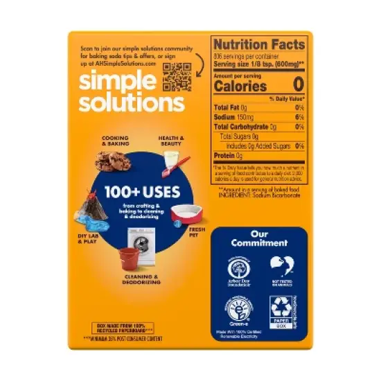 ARM & HAMMER Pure Baking Soda - 1lb image {1}