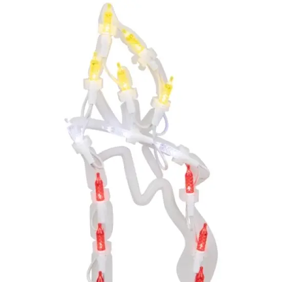 Northlight LED Lighted Candle Christmas Window Silhouette - 17.5" - Multicolor Lights image {5}