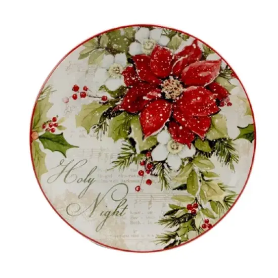 Set of 4 Silent Night Dining Dessert Plates - Certified International image {4}