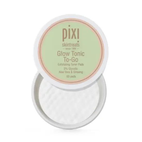 Pixi By Petra Glow Tonic To-Go Exfoliating Toner Pads - 60ct/3.8oz image {1}