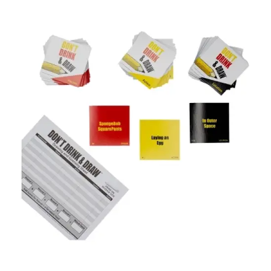 University Games Don't Drink & Draw Game image {6}