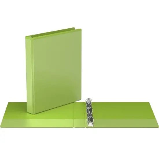 1" Premium Round Ring Binder 6pk Customizable View Lime Green - Easyview image {1}