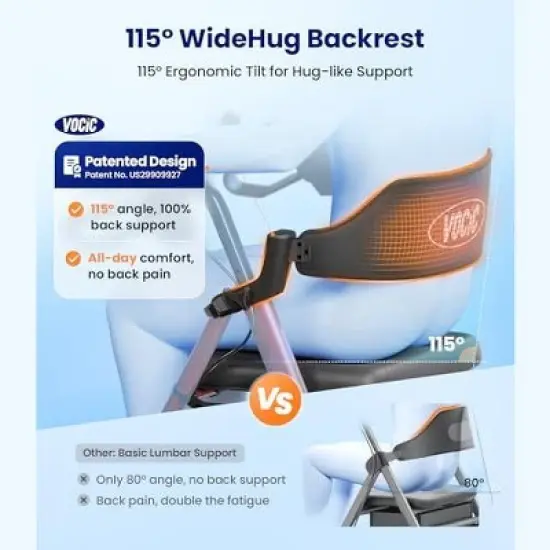 Walkers for Seniors,Foldable Walker with Seat,Aluminum Supports 330lb,8" Wheels-Black image {2}