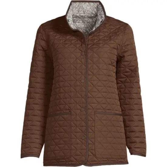 Lands' End Women's Insulated Reversible Barn Jacket image {3}