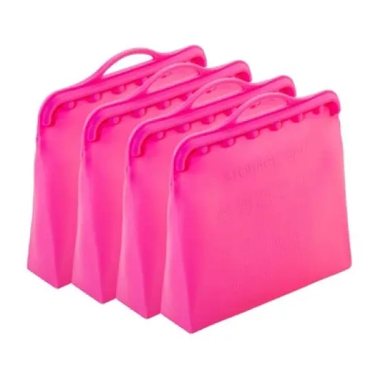 Reusable Silicone Food Storage Bags 4Pack Multipurpose 1 Gallon Storage Bag, Dishwasher Safe, Plastic and BPA Free Innovative Technology Products Corp image {7}