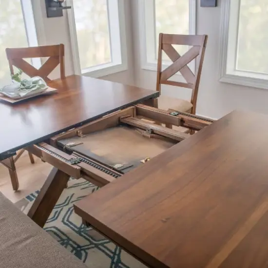 6pc Jackson Extendable Dining Table Set Hazelnut - Powell Company image {14}