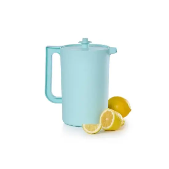 Tupperware Heritage 2pc Pitcher Set Vintage Blue/Yellow image {4}