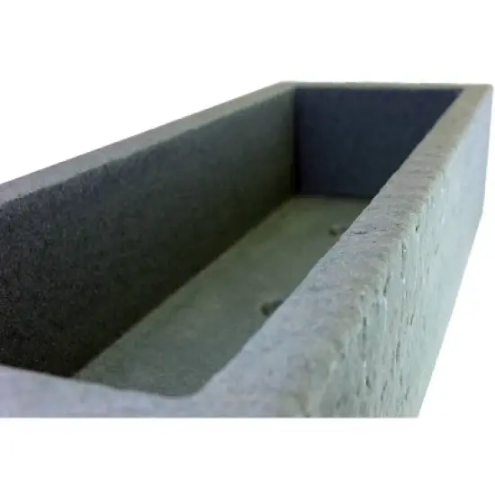 Emsco Trough Planter with Drainage Holes Rectangular Outdoor Planter Boxes image {2}