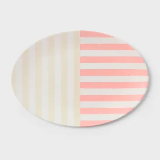 18" Figural Oval Striped Serving Platter - Sun Squad&trade; image {3}