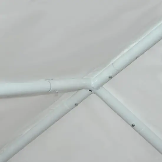 Outsunny 12'x20' Carport Extra Large Upgraded Heavy Duty Car Canopy Truck SUV Boat Shelter w/ Sidewalls UV-Treated Cover for Garden, Party, Gray image {4}